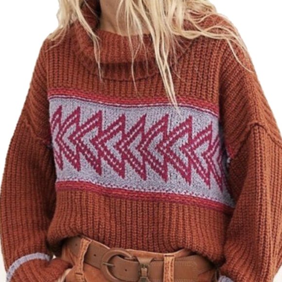 Free People Greater Than Sweater Cowl Neck Sweater - Picture 3 of 13